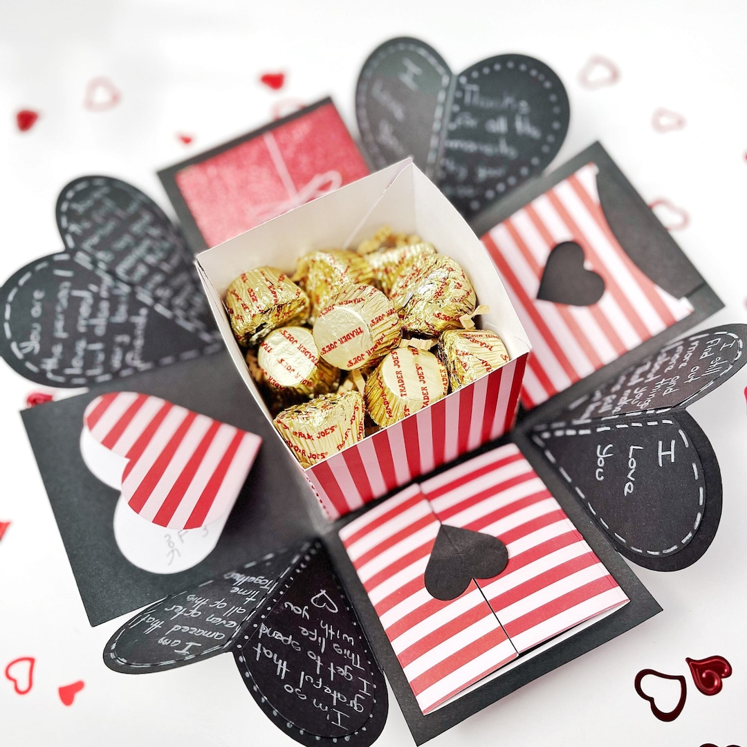 Exploding Box Valentine, Explosion Box for Girls, Romantic Box