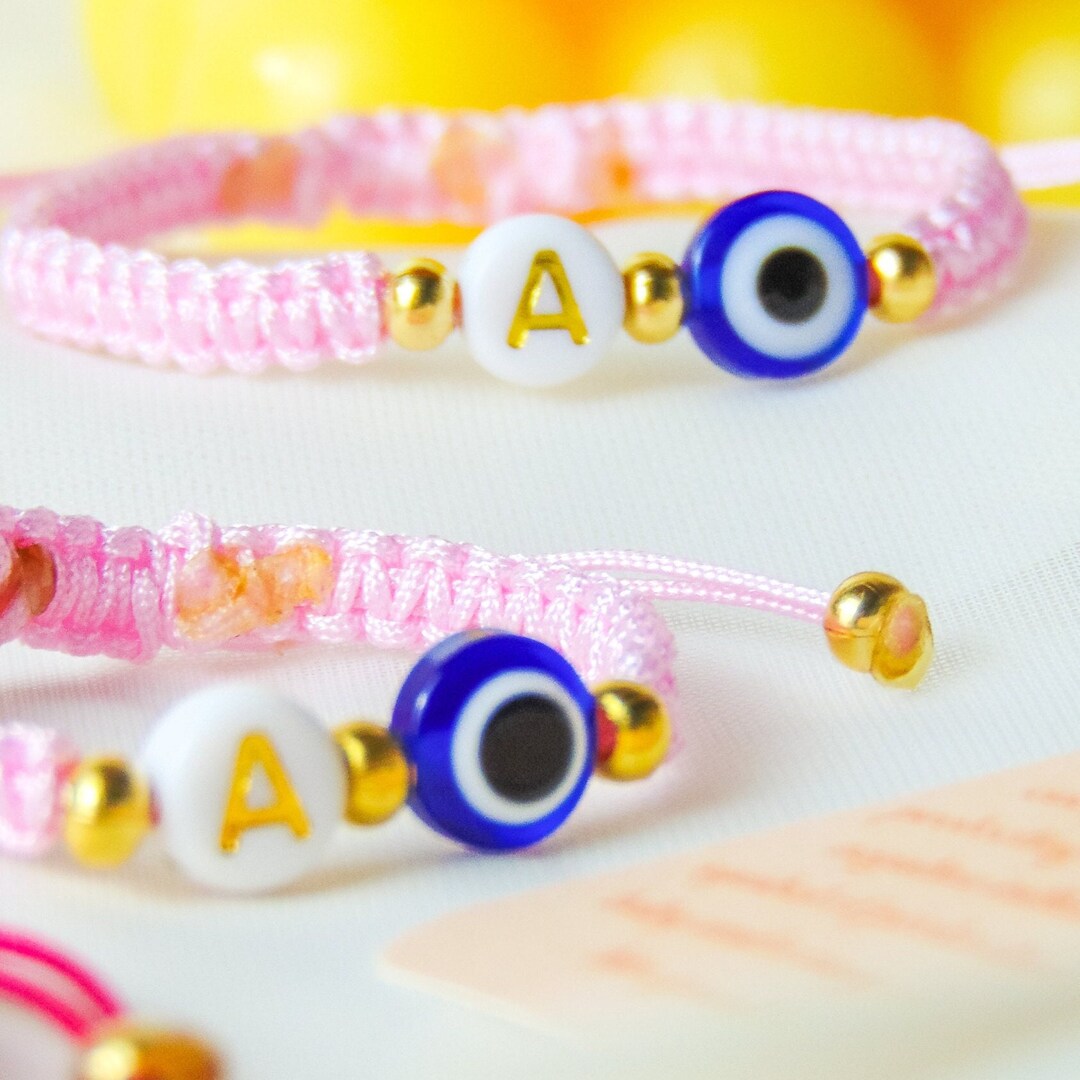 Baby Evil Eye Bracelet, Baby and Mom Matching Bracelets, First Time Mom Gift, 1st Mothers Day