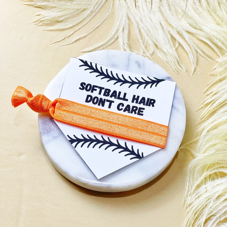 Softball Hair Ties Softball Tournament Favors Sport Team Etsy