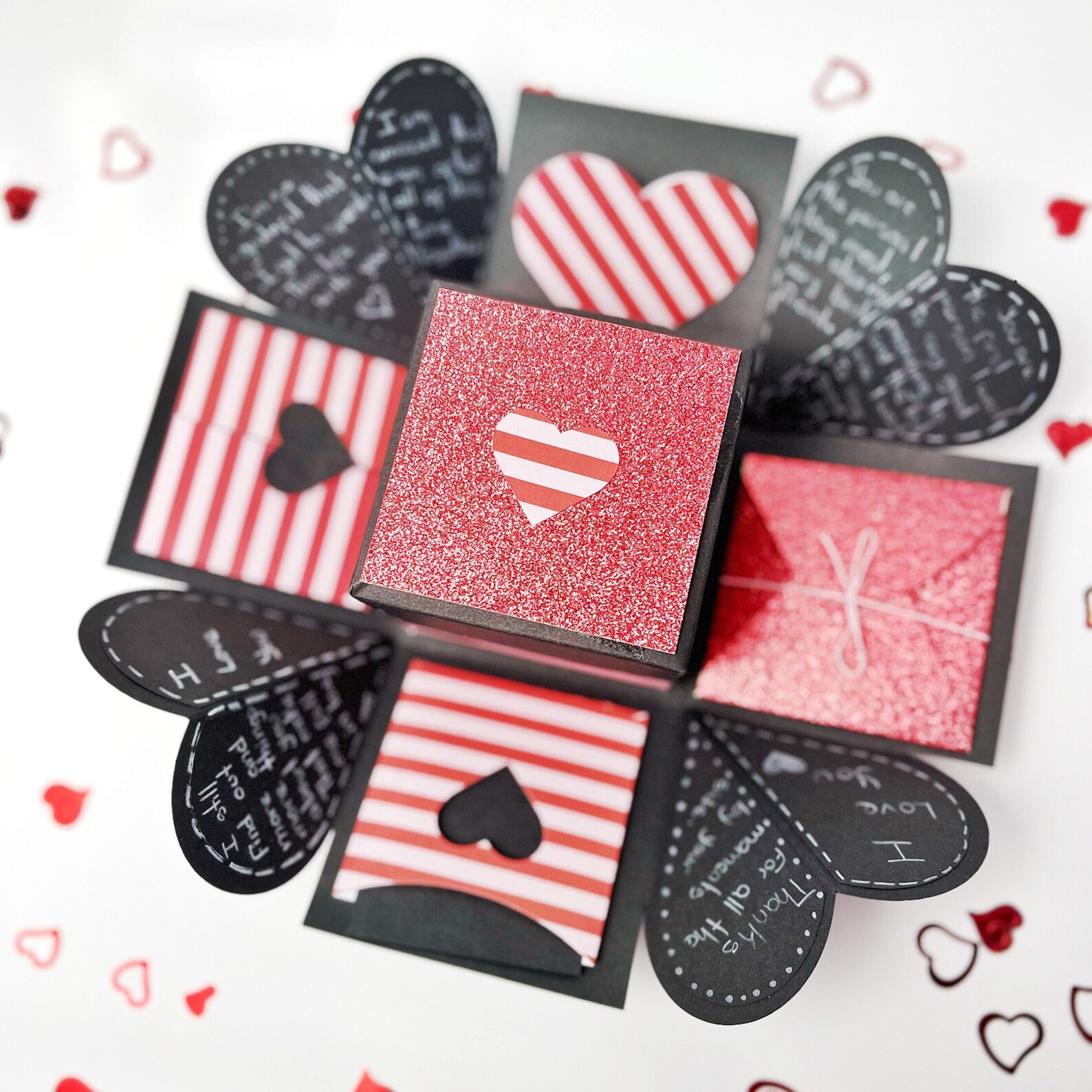 Exploding Box Valentine Explosion Box for Girls Romantic Box Etsy