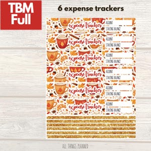 TBM Full BBP / Sept. (Fall Latte) Rastreador de gastos / The Budget Mom