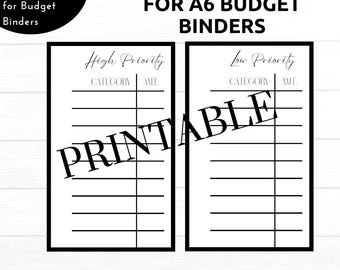 White PRINTABLE A6 Reference Dashboards