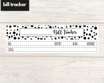 8.5x11 | HP Big | Bill Tracker Sticker | Budget Planner Sticker