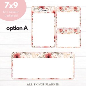 7 x 9 juin (fleurs estivales) Stickers tableau de bord OLD CE | Stickers agenda