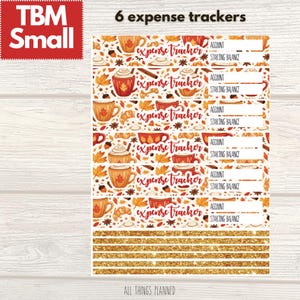 TBM Small BBP / Septiembre (Café con leche de otoño) Rastreador de gastos / The Budget Mom