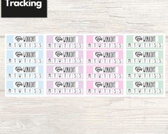 Stickers workoutplanner | All Things Planned Shop