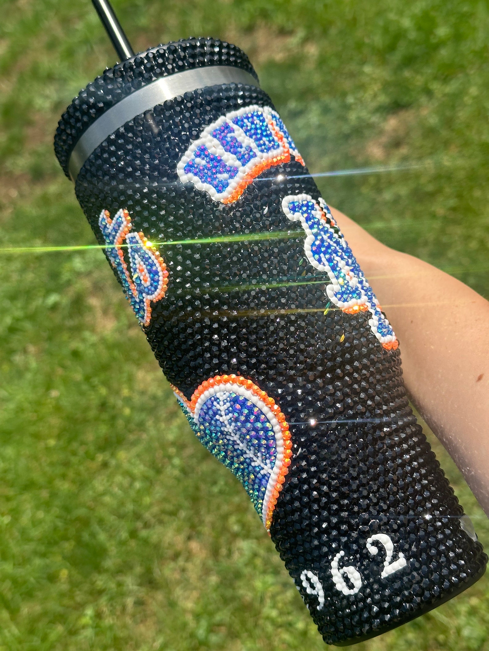 Baseball Bling Cup 40oz / Mets New York Blue Orange Black Etsy