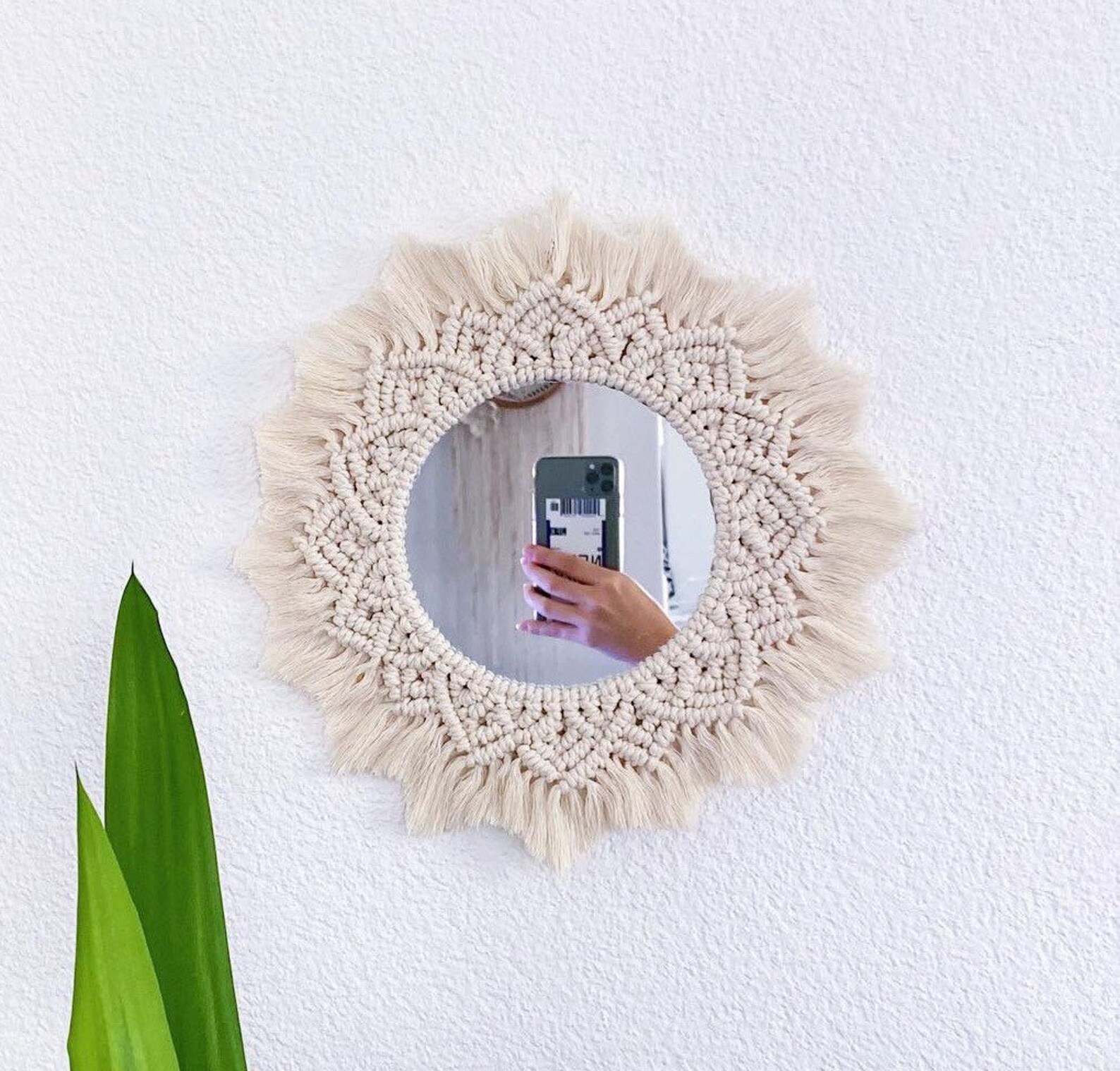 macrame mirror