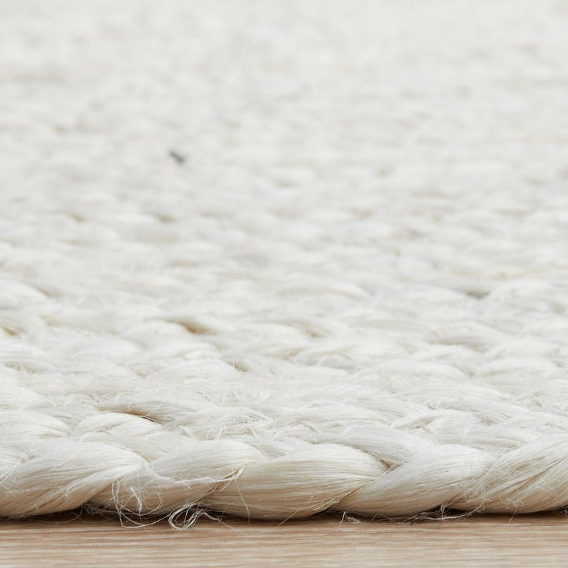 White Pure Jute Cotton Rug Oval Jute Rug Hand Made Jute Rug Etsy