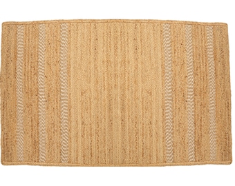 Handwoven Jute Rug – Bohemian Decor, Natural Beige Rug