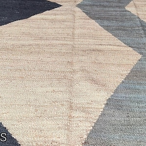 Handmade Natural Hemp Area Rug, Beige and Black Hemp Rug, Custom Size Hemp Area Rug, Natural Fiber Rug, Indoor Outdoor Rug, Eco Friendly Rug