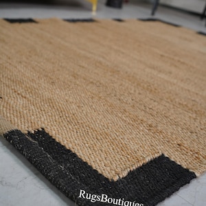 Indian Handmade Jute Hemp, Hemp Runner For Hallway Decor, Turkish Jute Hemp Runner, Beautiful Hemp Rug For Living Room Area, Boho Decor Rug
