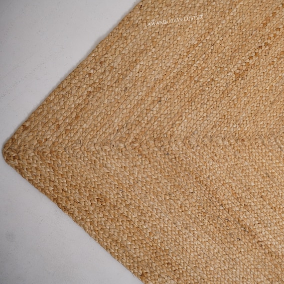Jute Rug Natural Jute Rug, Jute Braided Rug, Bohemian Jute Rug, Jute Area Rug, Boho Decor Rug, Jute Rug 8x10, Custom Size Rug