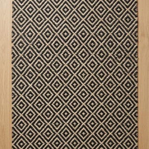 天然麻ジュート手編みラグ、麻ジュートラグ、ジュートベッドサイドラグ、ジュートエリアラグランナー、手作りストライプ麻ランナーラグ、タフドジュートエリアラグ