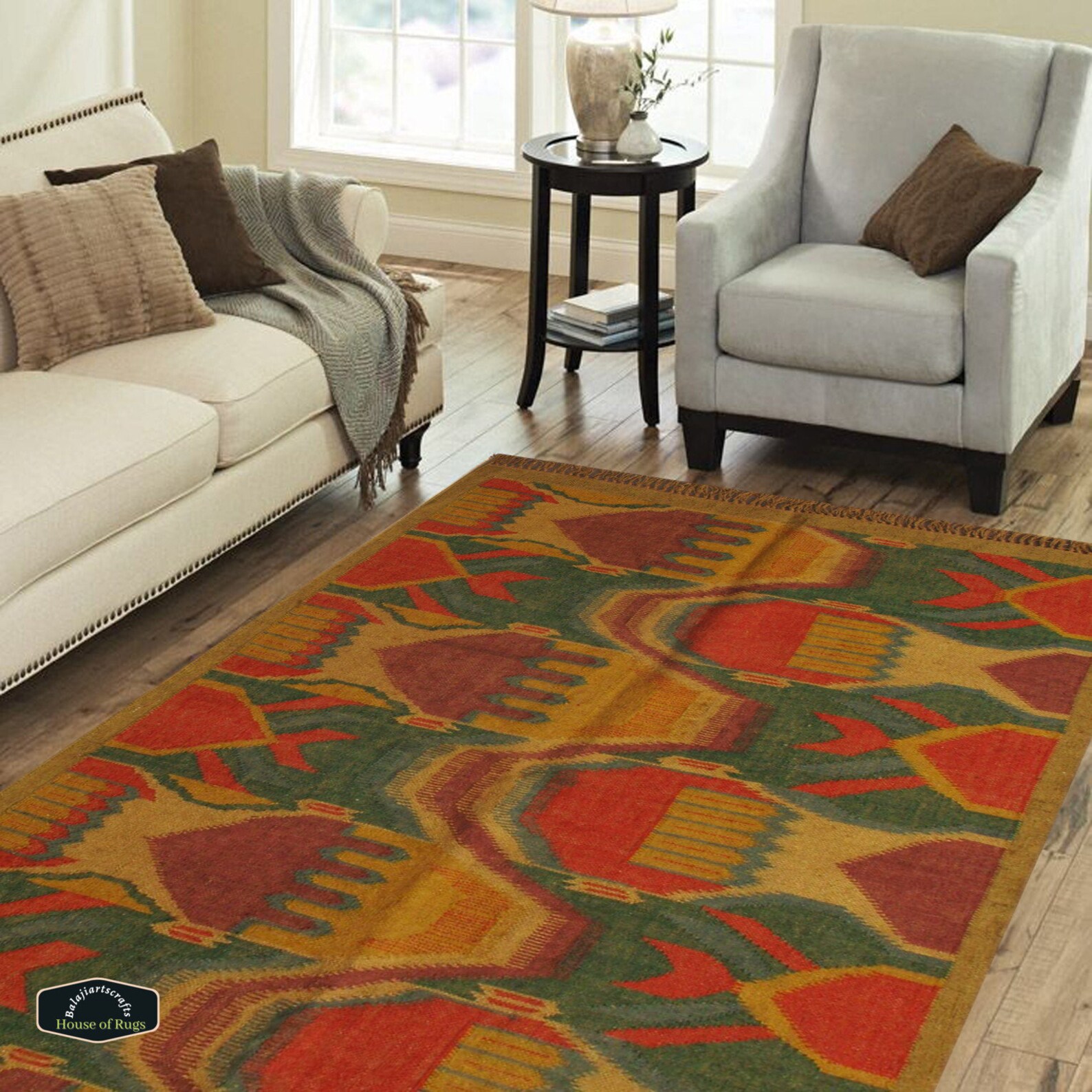 Oushak rug vintage rug loli rug area rug wool rug turkey Etsy