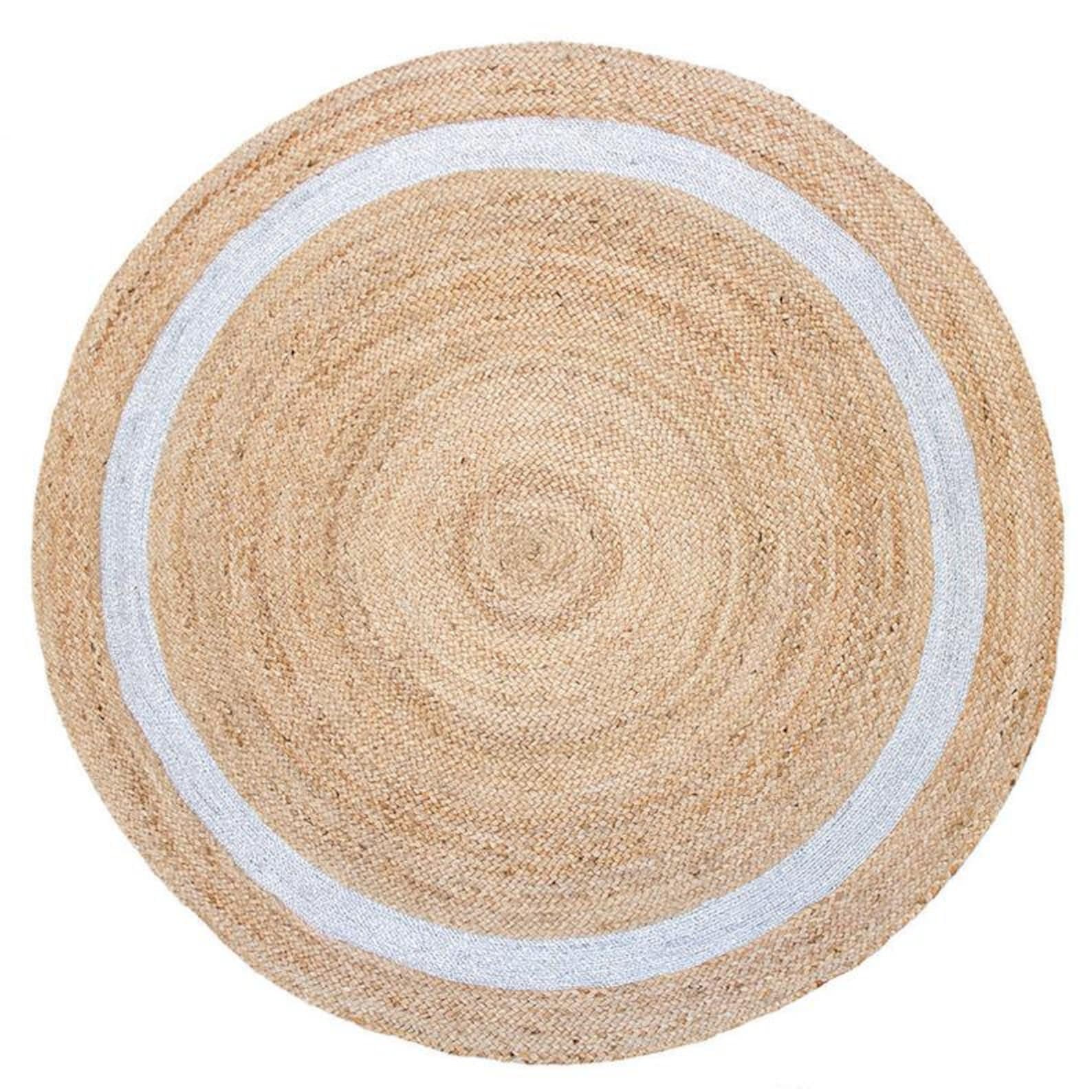8x8 Round Area Rug Contemporary Style Handmade jute Hemp Soft Etsy