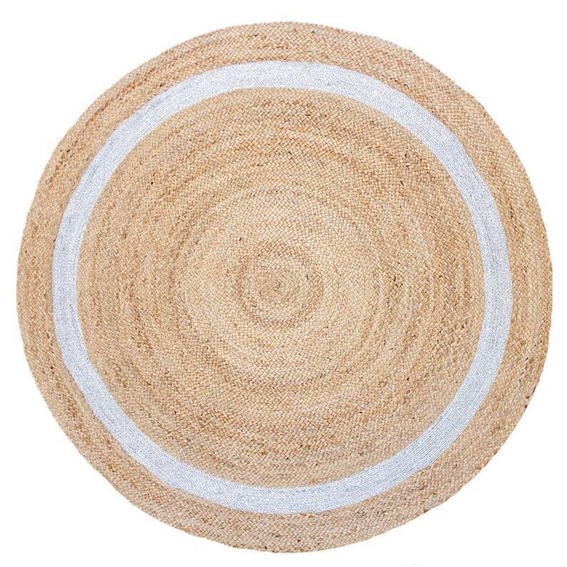 8x8 Round Area Rug Contemporary Style Handmade jute Hemp Soft Etsy