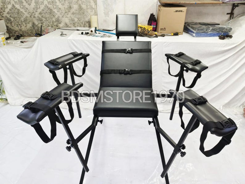 Mature Bdsm Spanking Chair With Hand And Leg Supports Black Color mature-bdsm-spanking-chair-with-hand-and-leg-supports-black-color