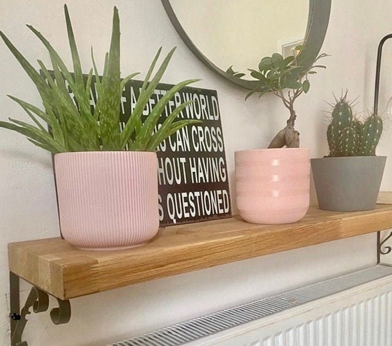 Chunky Solid Oak Radiator Shelf Etsy UK