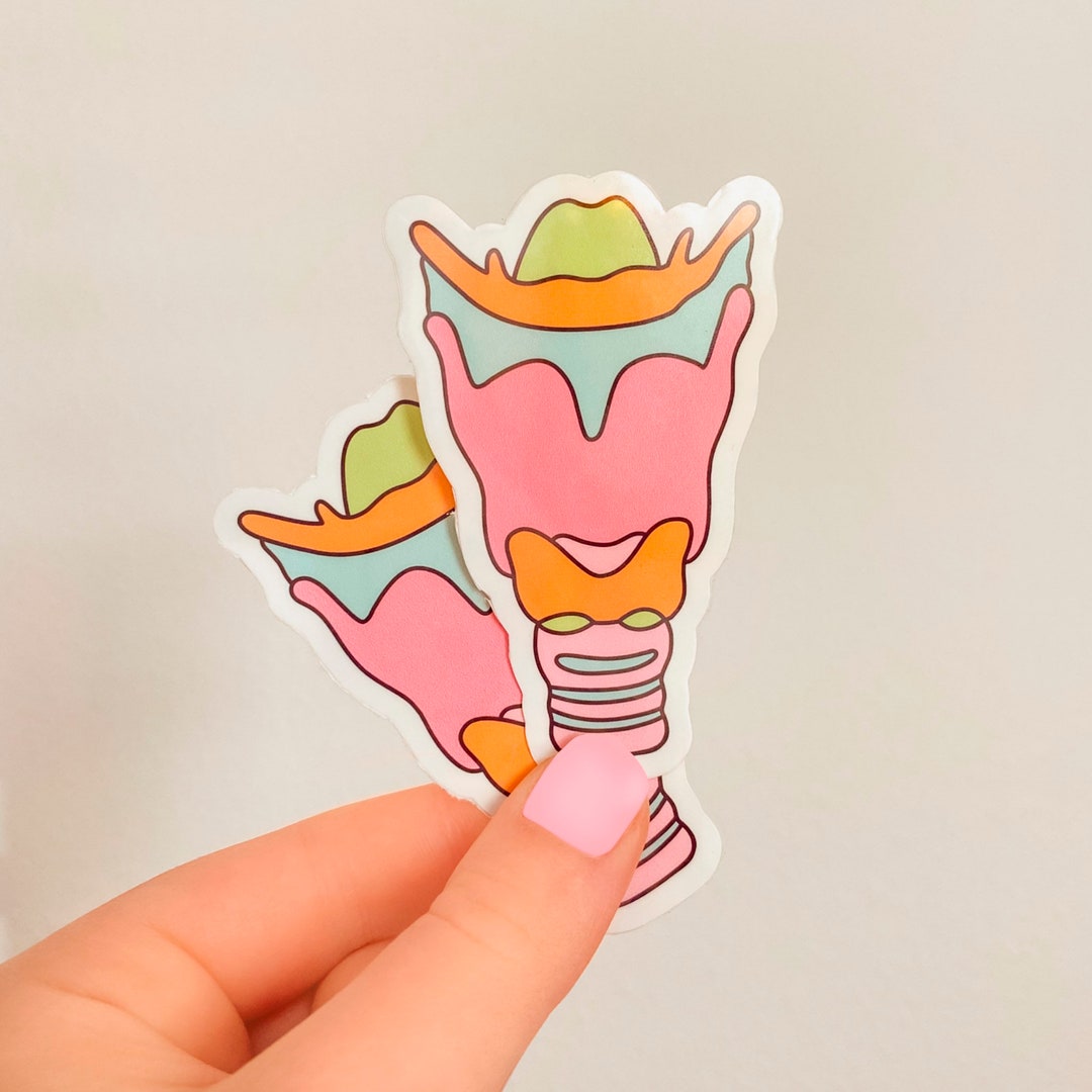 Colorful Larynx Sticker SLP Sticker Etsy