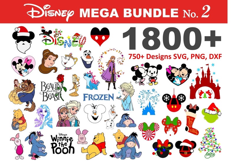 Download 1800 Disney SVG Mega Bundle | Etsy