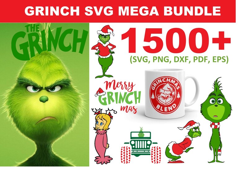 Download 1500 Grinch SVG Mega Bundle | Etsy