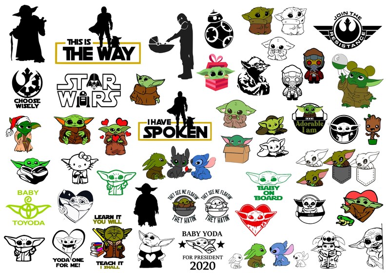 6500 Disney FOUR PACK SVG Mega Bundle Star Wars Mega ...