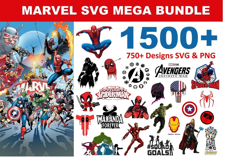 Download 1500 Marvel SVG Mega Bundle | Etsy