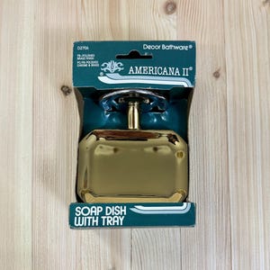 Solid Brass Soap Dish Wall Mount, NOS Franklin Brass Americana II Mounted Soap Dish Polished Brass Finish, Vintage Brass Bath Fixtures