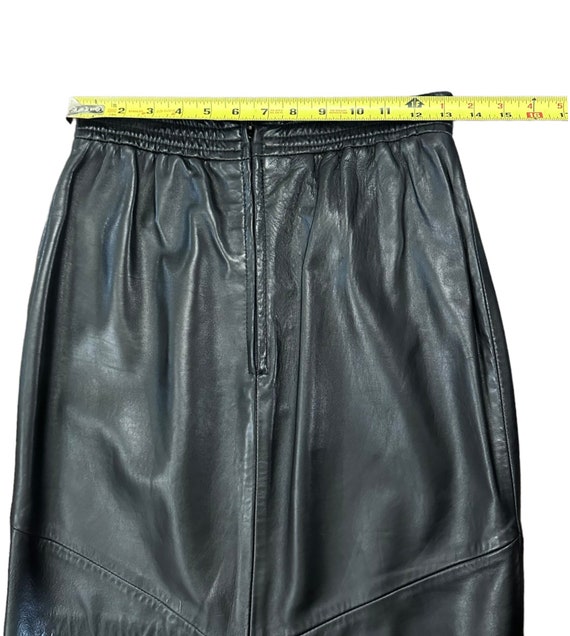 Vintage Leather Pencil Skirt by Siena, Leather Sk… - image 8