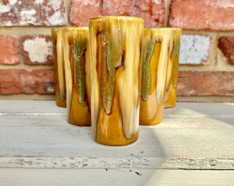 Set of 6 Dryden Drip Glaze Tumblers