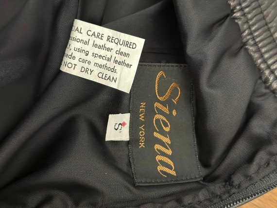 Vintage Leather Pencil Skirt by Siena, Leather Sk… - image 10