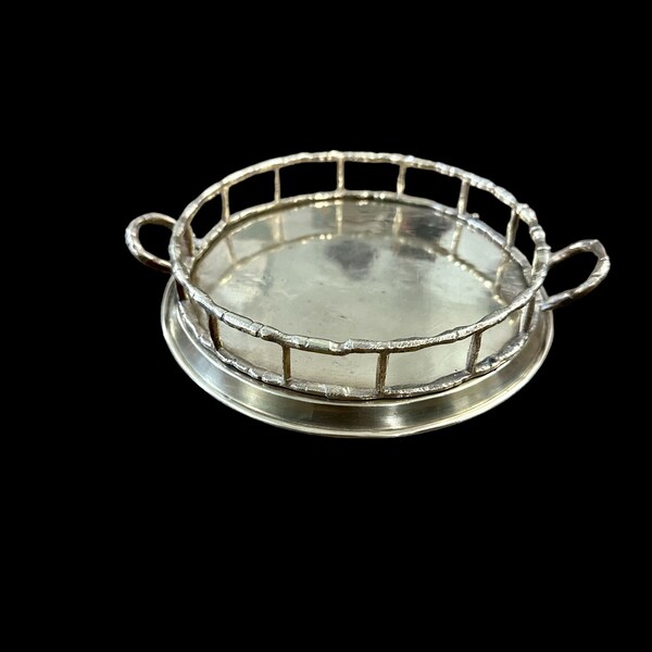 Gold Bamboo Tray Etsy