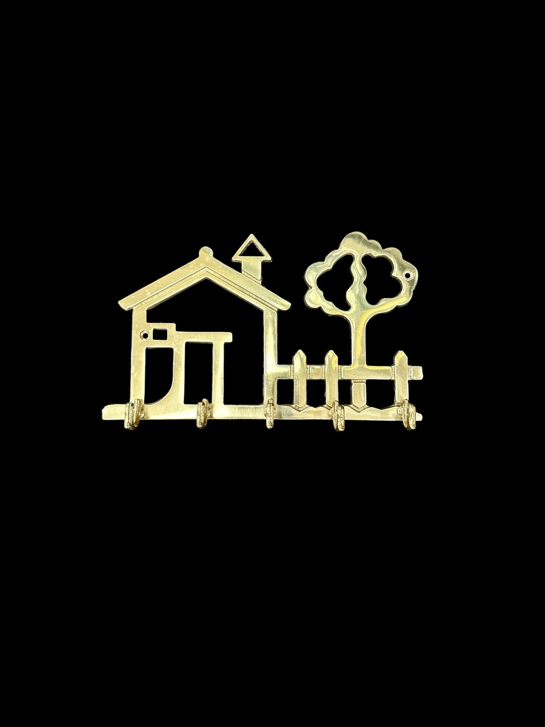 Brass Key Holder House Shaped Key Etsy