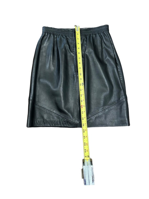 Vintage Leather Pencil Skirt by Siena, Leather Sk… - image 9