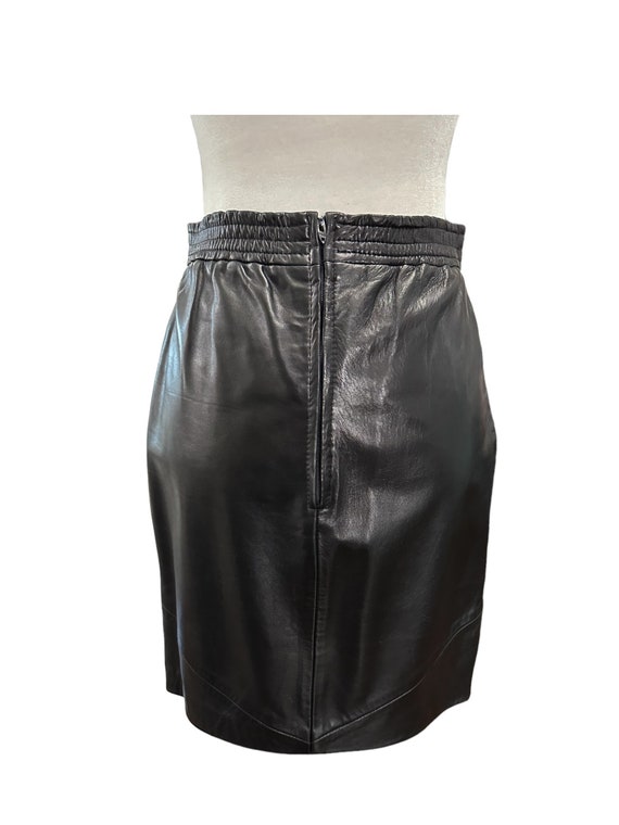 Vintage Leather Pencil Skirt by Siena, Leather Sk… - image 6