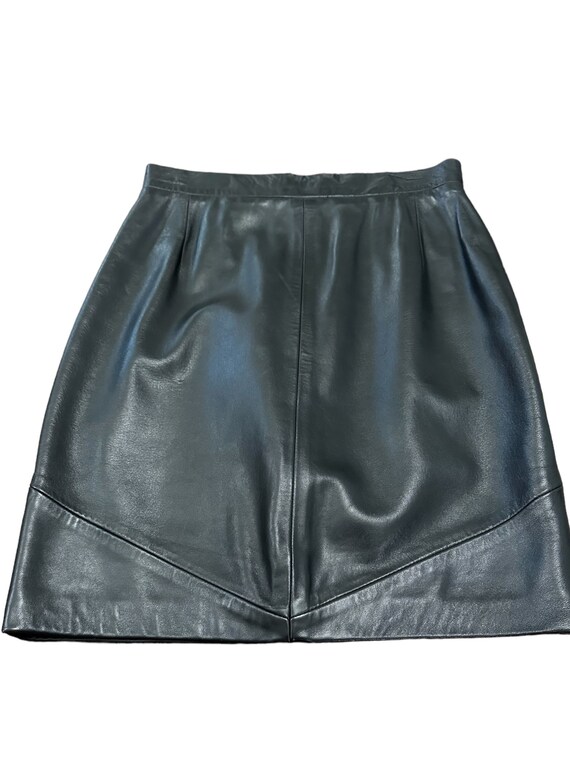 Vintage Leather Pencil Skirt by Siena, Leather Sk… - image 5