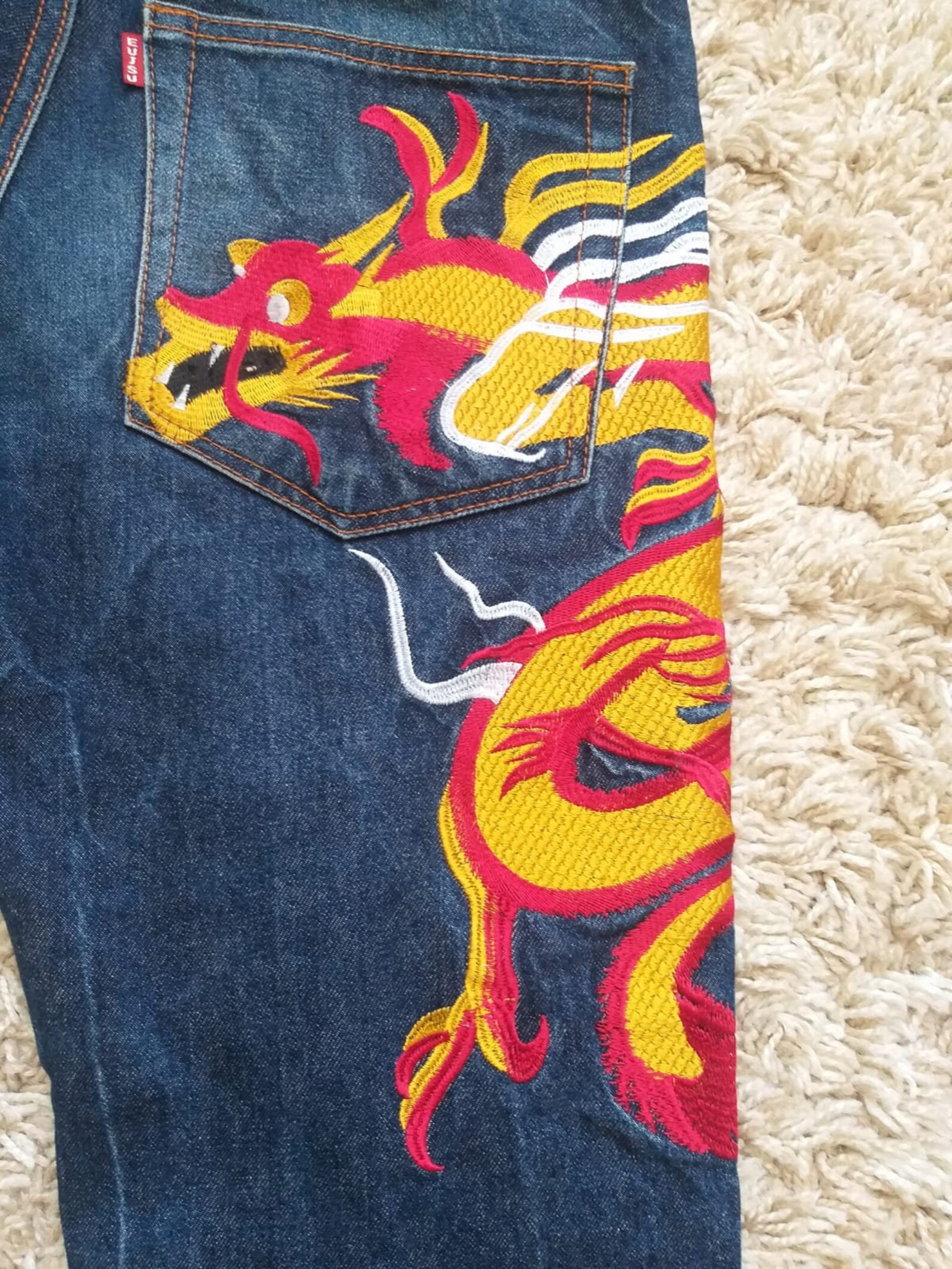 Evisu Dragon Jeans Jeans Original 32 Etsy