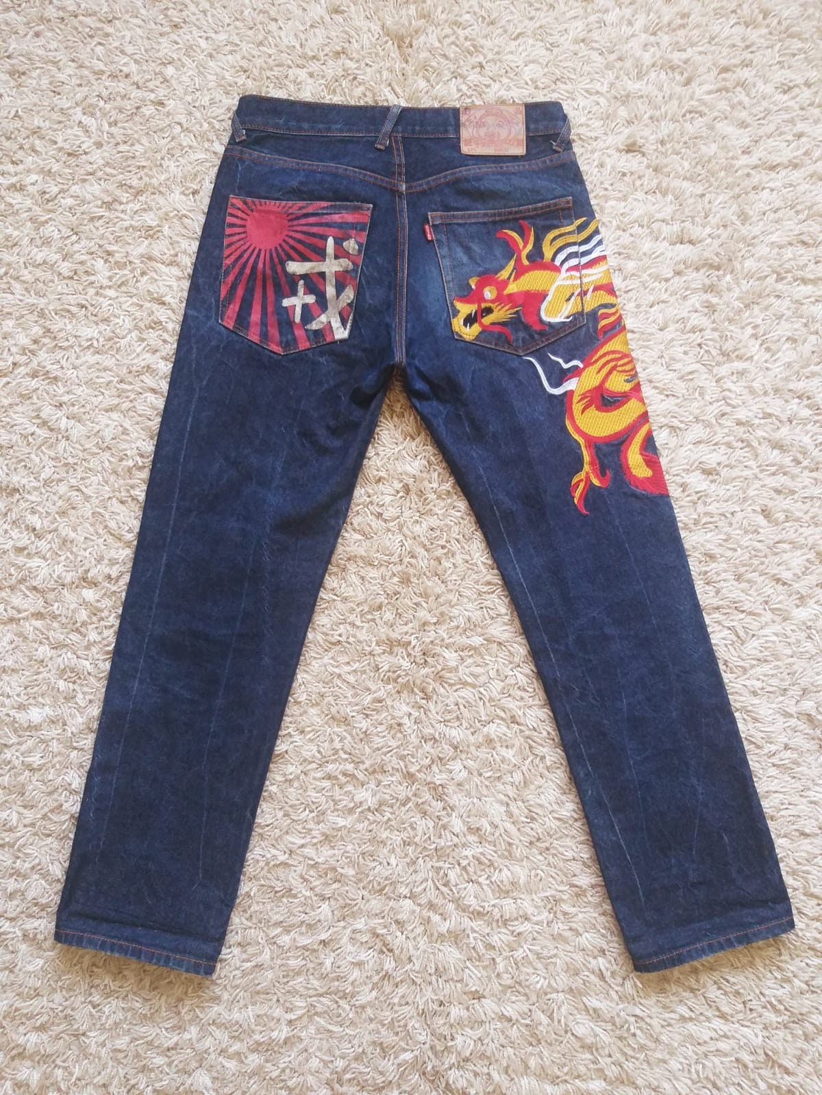 Evisu Dragon Jeans Jeans Original 32 Etsy