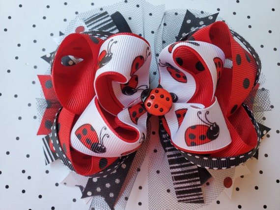 Ladybug on sale hair bow