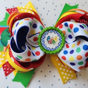 M&M Hair Bow, Candy Hair Bow