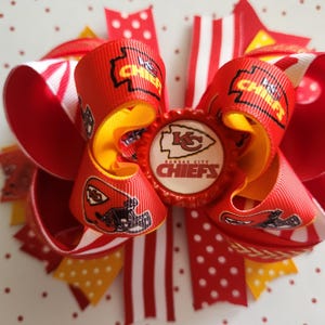 Kansas City Hair Bow, Football Hair Bow