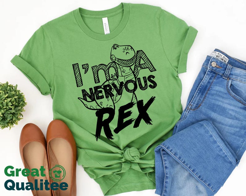Disney Toy Story Shirt, I'm A Nervous Rex Toy Story T-Shirt, Disneyland Disney World Family Vacation Shirts, Toy Story Dinosaur Tee Shirt