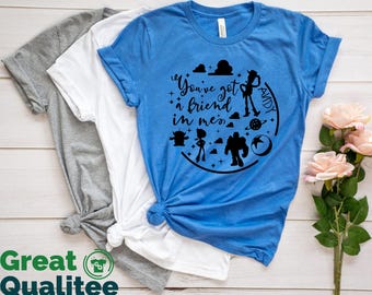 You've Got A Friend In Me Toy Story Shirt, Andy Shirt, Toy Story Kids Tee, Disney World Family Tees, Disneyland Vacation Matching Kid Shirts