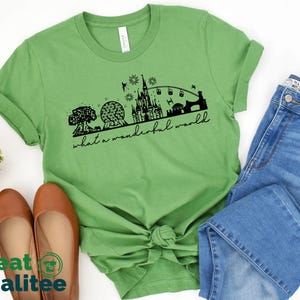 Disneyworld Family Shirt, What a Wonderful World Disney Shirt, Disney World Shirt, Epcot Shirts, Disneyworld Castle