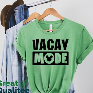 Vacay Mode Disney Shirt, Disneyworld Shirts, Disneyland Family Shirts, Disney Vacay Mode Trip Matching Tees