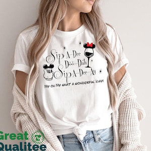 Disney Women Shirt, Minnie shirt, Disney mom shirt, Sipping around the world Epcot Shirt, Disney drinking Shirt, Disney Womens Shirts