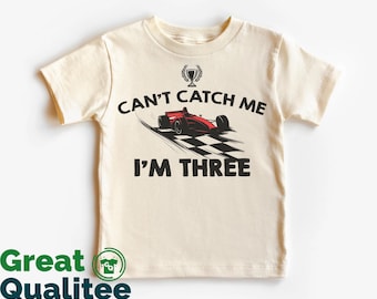 3rd Birthday Race Car Shirts, Cant Catch Me Im Three Shirt, Pit Crew Shirt, 3nd Birthday Boy Shirt, Mommy and Me, Matching Family Birthday
