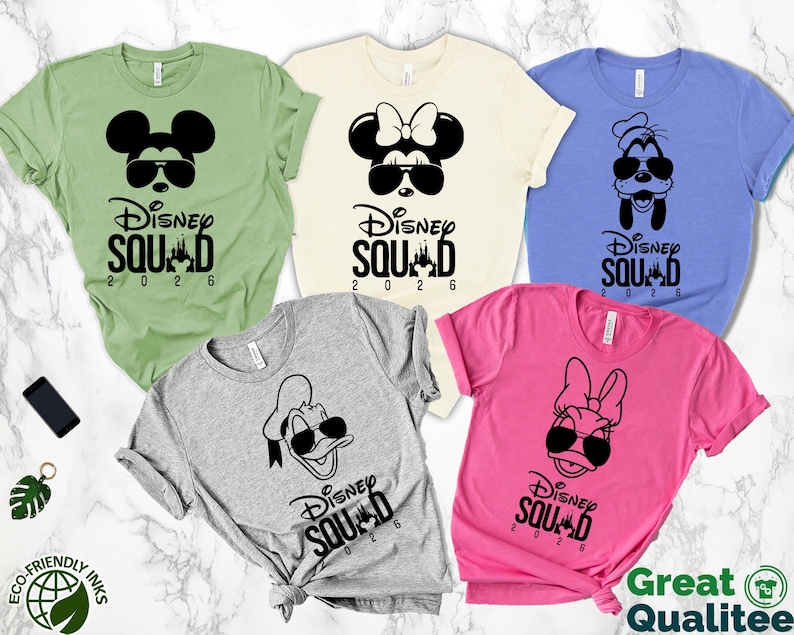 Disney Family Shirts, Disney Squad 2026 Shirts, Family Disneyland Shirts, Disneyworld Shirts 2026, Disney Shirts, Disney World Shirts