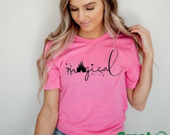 Magical Shirt, Disney Castle Shirt, Magic Kingdom Womens Shirt, Disney World Shirt, Disney Trip Shirt, Disneyland Girl Shirt